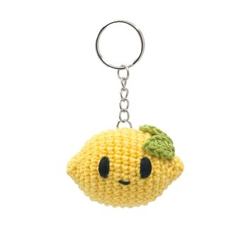 Mini Lemon Keychain Amigurumi