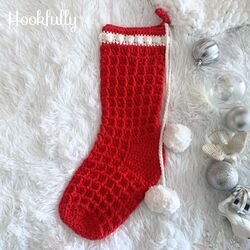 Waffle Christmas Stocking