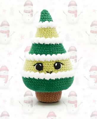 Snowy Fir Tree Amigurumi