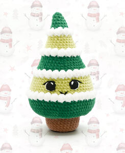 Snowy Fir Tree Amigurumi