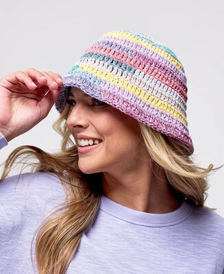 Pastel Stripe Bucket Hat