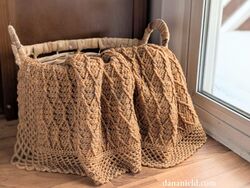 Golden Trellis Baby Blanket