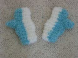 Child's Two Color Mittens