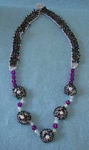 Purple Beaded Necklace