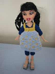 Fashion doll all in one outfit and dress