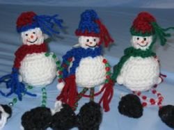 Dangle Leg Snowmen