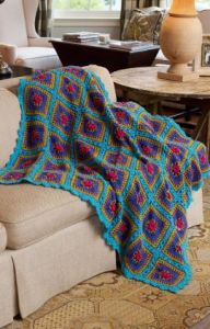 Festive Squares Throw