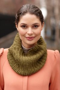 Mock Rib Crochet Cowl