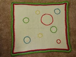 Dr. Seuss Circle Themed Baby Blanket 
