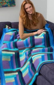 Mod Log Cabin Throw