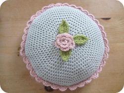 Round Rose Cushion