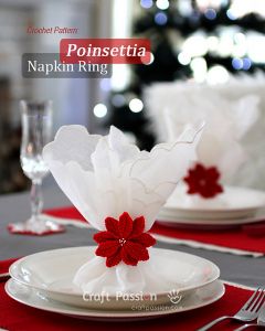 Poinsettia Napkin Ring