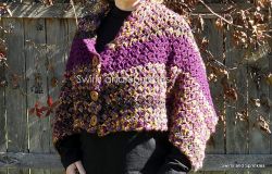 Slanted Shell Convertible Shawl 