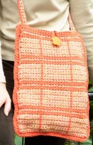 Outlined Squares Shoulder Bag