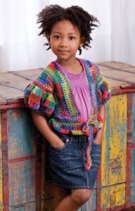 Little Girl’s Puffy Sleeve Sweater