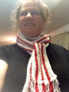 Peppermint Stripe Scarf