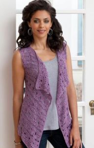 Drapey Crochet Vest