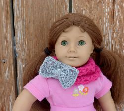 18 inch Doll Infinity Bow Scarf 