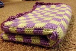 Checker Baby Blanket 