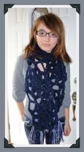 Easy Chunky Snowflake Scarf 