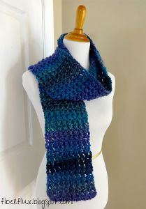 Tweedy Puff Stitch Scarf