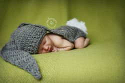 Oversized Bunny Ears Newborn Hat