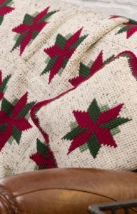 Christmas Star Throw and Pillow