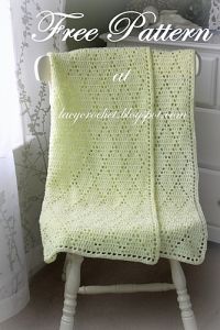 Diamond Stitch Baby Blanket 