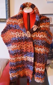 Sunset and Shadows Prayer Shawl