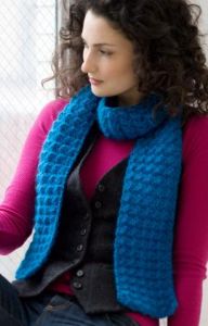 Puff Stitch Scarf