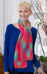 Gradient Strip Scarf