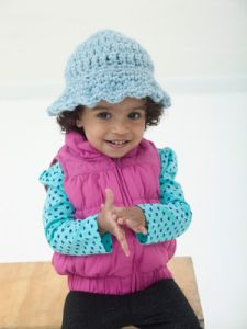 Girl's Ruffle Edged Hat