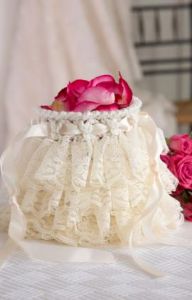 Ruffled Wedding Bag