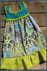 Crochet/Fabric Dress 