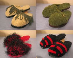 Four Clog Slipper Patterns