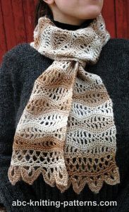 Stormy Sea Lace Scarf 