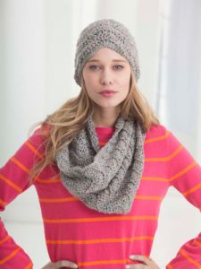 Wave Pattern Hat And Cowl