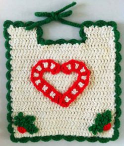 Christmas Candy Cane Bib