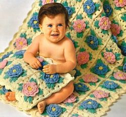 Bed O’ Roses Crib Cover and Pillow