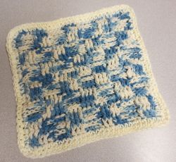 Basket Weave Dishcloth 