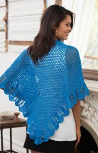 V-Stitch & Scallop Shawl