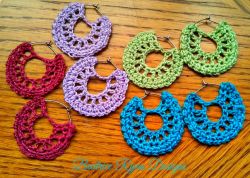 Simple Summertime Crochet Earrings
