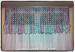 Flower Lattice Curtain Valance