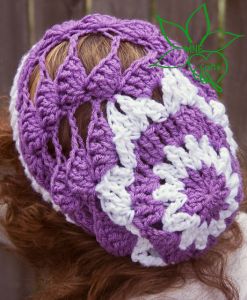 Diagonal Shell Slouch Beanie 