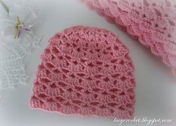 Lacy Shells Baby Hat 