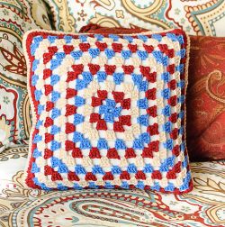 Granny Square Pillow