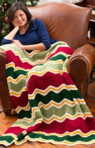 Holiday Chevron Throw