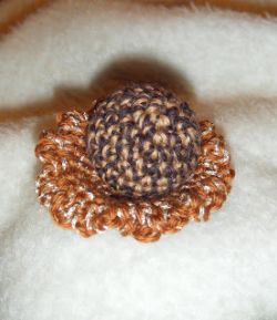 Crocheted chocolate candy