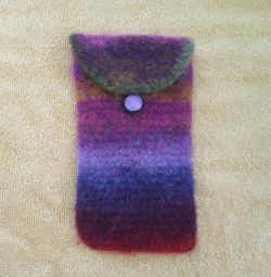 Felted Noro Eyeglass Case 