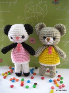 Two Little Teddy Bears Amanda and Annie